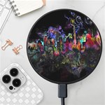 Grunge Paint Splatter Splash Ink Wireless Fast Charger(Black)