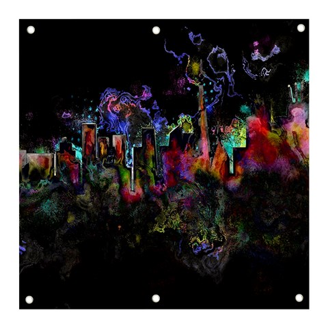 Grunge Paint Splatter Splash Ink Banner and Sign 3  x 3  from ArtsNow.com Front