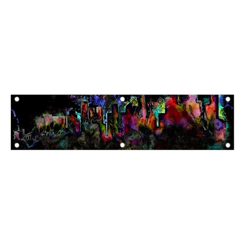 Grunge Paint Splatter Splash Ink Banner and Sign 4  x 1  from ArtsNow.com Front