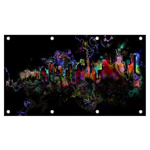Grunge Paint Splatter Splash Ink Banner and Sign 7  x 4  from ArtsNow.com Front