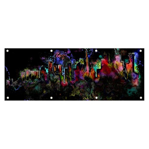 Grunge Paint Splatter Splash Ink Banner and Sign 8  x 3  from ArtsNow.com Front