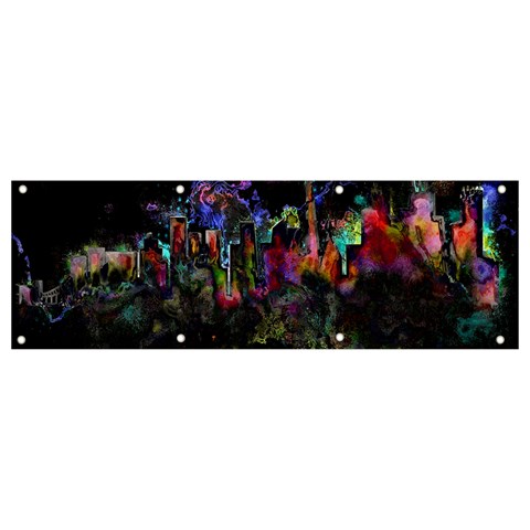 Grunge Paint Splatter Splash Ink Banner and Sign 9  x 3  from ArtsNow.com Front