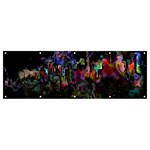Grunge Paint Splatter Splash Ink Banner and Sign 12  x 4 