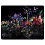Grunge Paint Splatter Splash Ink Premium Plush Fleece Blanket (Medium)