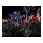 Grunge Paint Splatter Splash Ink Premium Plush Fleece Blanket (Large)