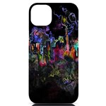 Grunge Paint Splatter Splash Ink iPhone 14 Plus Black UV Print Case