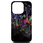 Grunge Paint Splatter Splash Ink iPhone 14 Pro Black UV Print Case