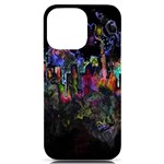 Grunge Paint Splatter Splash Ink iPhone 14 Pro Max Black UV Print Case