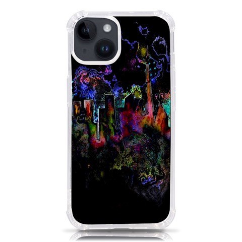 Grunge Paint Splatter Splash Ink iPhone 14 TPU UV Print Case from ArtsNow.com Front