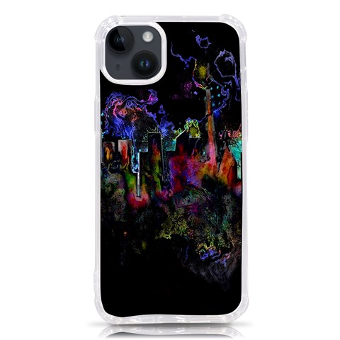 Grunge Paint Splatter Splash Ink iPhone 14 Plus TPU UV Print Case from ArtsNow.com Front