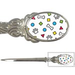 Dog Paw Seamless Pattern Footprint Bone Letter Opener
