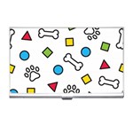 Dog Paw Seamless Pattern Footprint Bone Business Card Holder