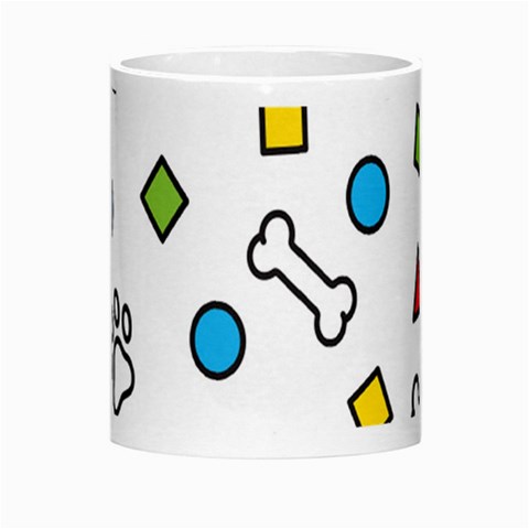 Dog Paw Seamless Pattern Footprint Bone Morph Mug from ArtsNow.com Center