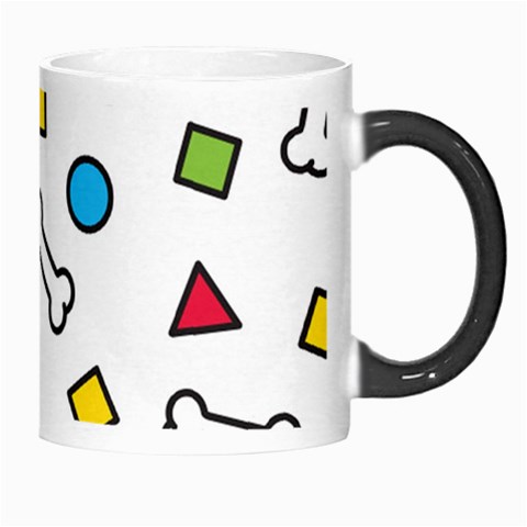 Dog Paw Seamless Pattern Footprint Bone Morph Mug from ArtsNow.com Right