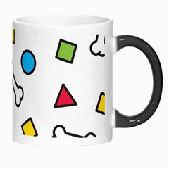 Dog Paw Seamless Pattern Footprint Bone Morph Mug from ArtsNow.com Right