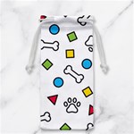 Dog Paw Seamless Pattern Footprint Bone Jewelry Bag