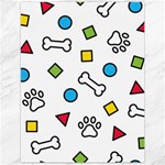 Dog Paw Seamless Pattern Footprint Bone Canvas 12  x 16 