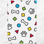 Dog Paw Seamless Pattern Footprint Bone Canvas 12  x 18 
