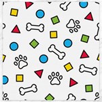 Dog Paw Seamless Pattern Footprint Bone Canvas 20  x 20 