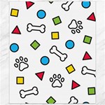 Dog Paw Seamless Pattern Footprint Bone Canvas 20  x 24 