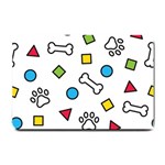 Dog Paw Seamless Pattern Footprint Bone Small Doormat
