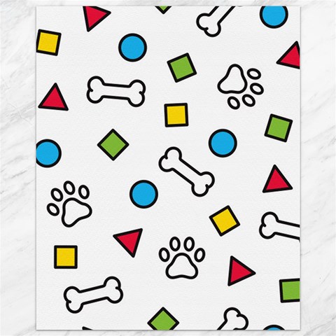 Dog Paw Seamless Pattern Footprint Bone Canvas 11  x 14  from ArtsNow.com 10.95 x13.48  Canvas - 1
