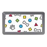 Dog Paw Seamless Pattern Footprint Bone Memory Card Reader (Mini)
