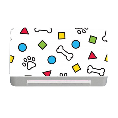 Dog Paw Seamless Pattern Footprint Bone Memory Card Reader with CF from ArtsNow.com Front