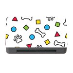 Dog Paw Seamless Pattern Footprint Bone Memory Card Reader with CF