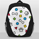 Dog Paw Seamless Pattern Footprint Bone Backpack Bag