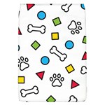Dog Paw Seamless Pattern Footprint Bone Removable Flap Cover (L)
