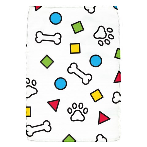 Dog Paw Seamless Pattern Footprint Bone Removable Flap Cover (S) from ArtsNow.com Front