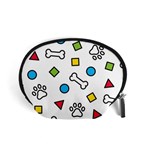 Dog Paw Seamless Pattern Footprint Bone Accessory Pouch (Small)