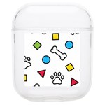 Dog Paw Seamless Pattern Footprint Bone Soft TPU AirPods 1/2 Case