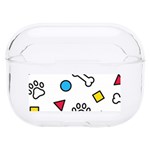 Dog Paw Seamless Pattern Footprint Bone Hard PC AirPods Pro Case