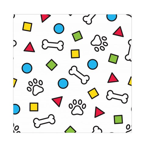 Dog Paw Seamless Pattern Footprint Bone Duvet Cover Double Side (Full/ Double Size) from ArtsNow.com Back