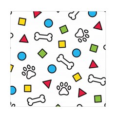 Dog Paw Seamless Pattern Footprint Bone Duvet Cover Double Side (Full/ Double Size) from ArtsNow.com Back