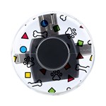 Dog Paw Seamless Pattern Footprint Bone On-the-Go Memory Card Reader