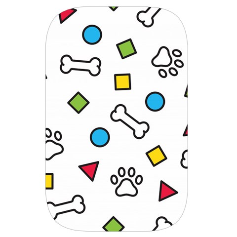 Dog Paw Seamless Pattern Footprint Bone Waist Pouch (Small) from ArtsNow.com Front
