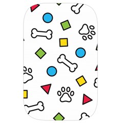 Dog Paw Seamless Pattern Footprint Bone Waist Pouch (Small) from ArtsNow.com Front