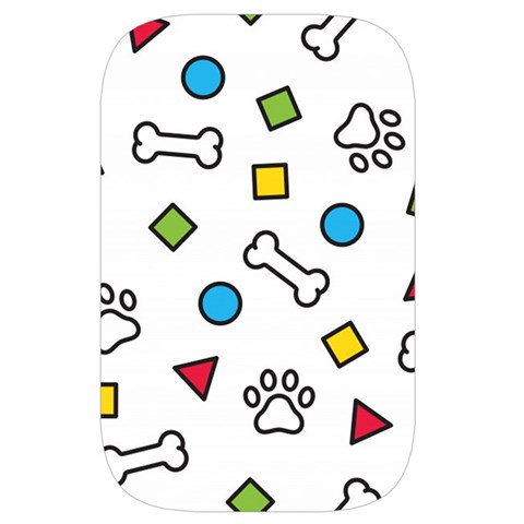 Dog Paw Seamless Pattern Footprint Bone Waist Pouch (Small) from ArtsNow.com Back