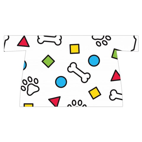Dog Paw Seamless Pattern Footprint Bone Wristlet Pouch Bag (Small) from ArtsNow.com Back