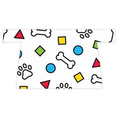 Dog Paw Seamless Pattern Footprint Bone Wristlet Pouch Bag (Small) from ArtsNow.com Back