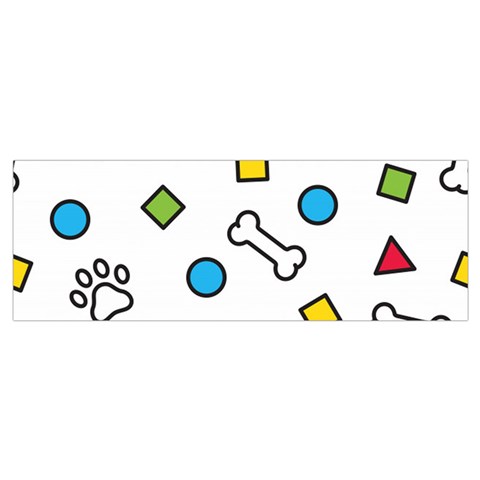Dog Paw Seamless Pattern Footprint Bone Wristlet Pouch Bag (Small) from ArtsNow.com Bottom