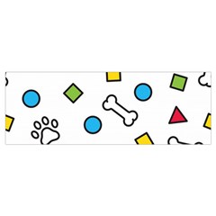 Dog Paw Seamless Pattern Footprint Bone Wristlet Pouch Bag (Small) from ArtsNow.com Bottom