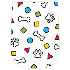 Dog Paw Seamless Pattern Footprint Bone Wristlet Pouch Bag (Small) from ArtsNow.com Left Side