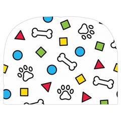 Dog Paw Seamless Pattern Footprint Bone Make Up Case (Medium) from ArtsNow.com Back