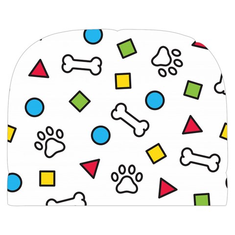 Dog Paw Seamless Pattern Footprint Bone Make Up Case (Large) from ArtsNow.com Back