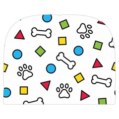 Dog Paw Seamless Pattern Footprint Bone Make Up Case (Large) from ArtsNow.com Back