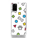 Dog Paw Seamless Pattern Footprint Bone Samsung Galaxy S20Plus 6.7 Inch TPU UV Case